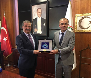 Rektörümüzün İstanbul Başsavcımız Sayın İrfan FİDAN'ı Ziyareti