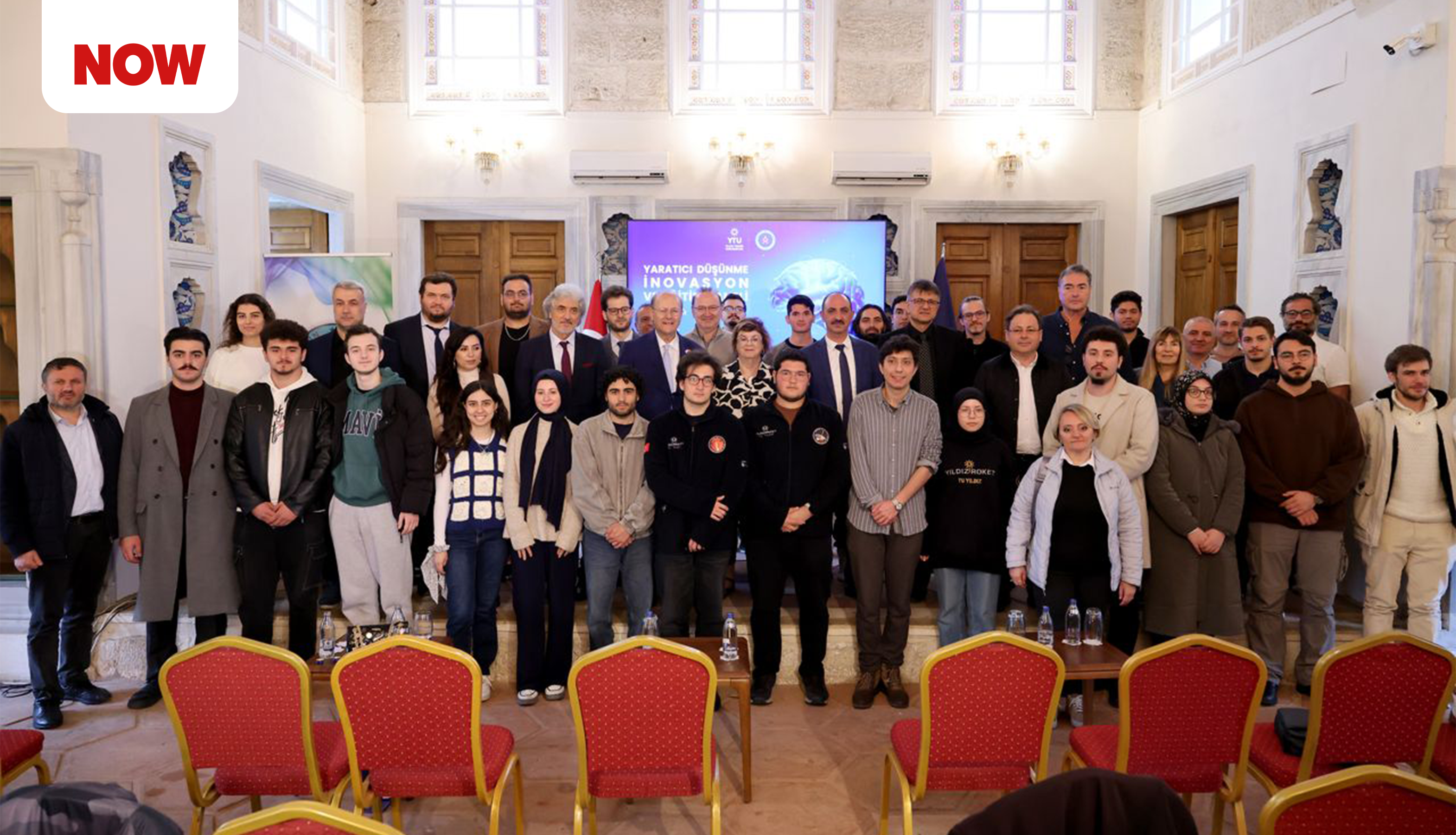 F-35 için görünmezlik polimeri geliştiren Ergun Kırlıkovalı ile Prof. Dr. Murat Taş YTÜ'de