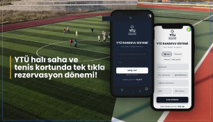 YTÜ halı saha ve tenis kortunda tek tıkla rezervasyon dönemi!