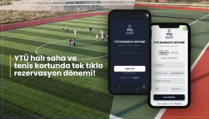 YTÜ hali saha ve tenis korktunda tek tıkla rezervasyon dönemi