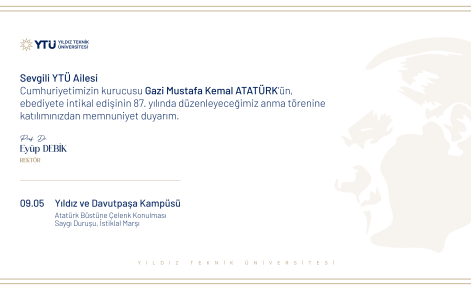 10 KASIM ANMA TÖRENİ_YTÜ