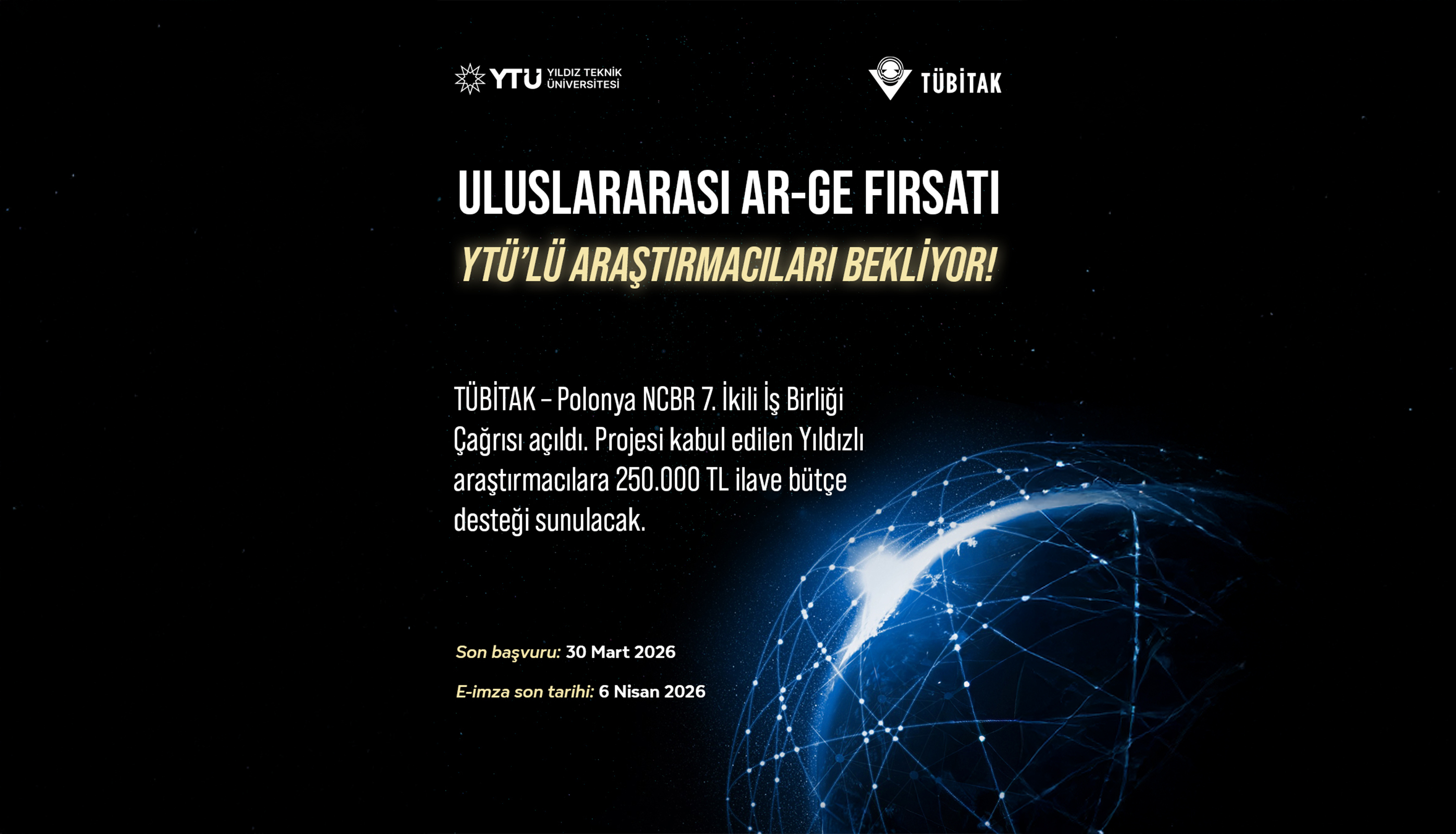 Uluslararası Ar-Ge Fırsatı YTÜ
