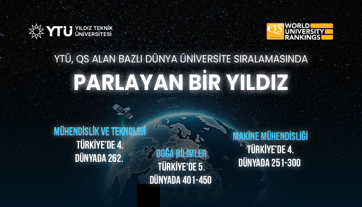 YTÜ QS Alan Bazlı Dünya Üniversitesi Sıralamasında